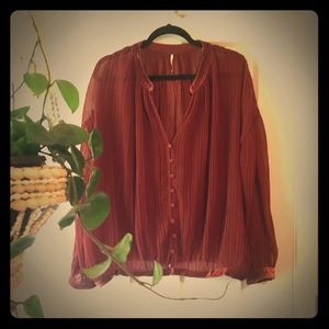 Sheer Free People Shirt